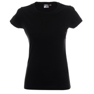 Koszulka damska T-shirt 170g100% Bawełna 22160 CZARNA Promostars r. XS