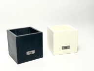 Doniczka betonowa BIAŁA beton architektoniczny CUBE kwadrat 12cm