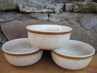 DUŻE Kremowe Miseczki/Salaterki_ Porcelit MIROSTOWICE PRL