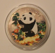 PANDA 1998 - NUMIZMAT PLATEROWANY - KOLOR - PANDA 1998 CHINY, RZADKOŚĆ