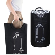 Kosz na butelki składany 100L pojemnik na butelki plastikowe sortowanie