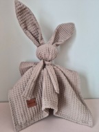 Przytulanka króliczek dla niemowląt|100% bawełna|Handmade|Wafelek