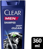 Clear Men Deep Clean Szampon przeciwłupieżowy oczyszczający 360ml