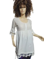 CALZEDONIA COBEY TUNIKA haft na tiulu PLISY 34/36