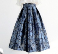 spódnica rozkloszowana pin up girl denim jeans