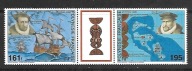 POLINEZJA FRAN. 400 rocznica odkrycia Markizów 1995 ** Mi 686-7 [:T:] (961)