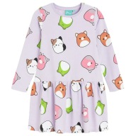 Cool, Sukienka z długim rękawem, fioletowa, Squishmallows, 122 cm
