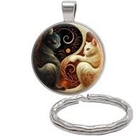 Brelok do kluczy/ka - Kot - ozdobna zawieszka, plecak, portfel