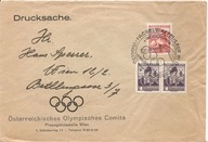 OLIMPIADA 1936 rok AUSTRIA -koperta firmowa -stempel obieg 1936 rok