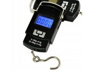 Waga wędkarska podróżna bagażowa elektroniczna LCD hakowa + baterie