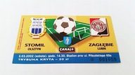 bilet STOMIL Olsztyn - ZAGŁĘBIE Lubin 02.03.2002