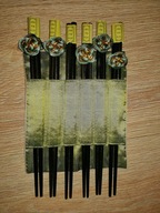 6 par pałeczek do sushi,ryżu w etui