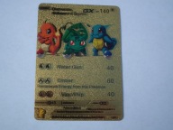 Karta Pokemon Charmander,Bulbasaur & Squirtle GX