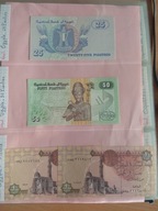 Banknoty Egiptu z foto