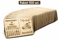 100 x Magnes „Save the Date” – wyjątkowy dodatek do zaproszeń ślubnych