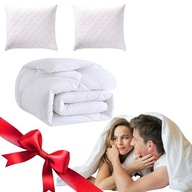 ZESTAW KOŁDRA CAŁOROCZNA 160x200 + 2 PODUSZKI 70x80 ANTYALERGICZNE