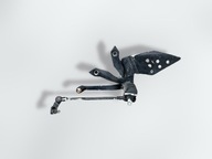 KAWASAKI Z750 07-11 SET PODNÓŻEK KIEROWCY LEWY + DŹWIGNIA ZMIANY BIEGÓW