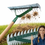 AERATOR WERTYKULATOR RĘCZNY DO TRAWNIKA NAPOWIETRZACZ TRAWY BEZ TRZONKA