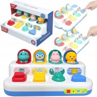 WYSKAKUJĄCE KOLOROWE ZWIERZĄTKA ZABAWKA EDUKACYJNA INTERAKTYWNA WOOPIE