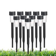 10x Lampa Ogrodowa Solarna LED Wbijana Słupek Zestaw