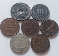 2,10,20 Filler, 1895-1942r. Austria, Austro-Węgry