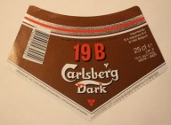 ETYKIETA - Carlsberg Dark - 19 B Carlsberg Dark 19 B - RZADKOŚĆ