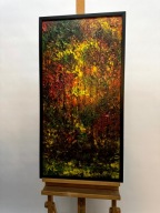 OBRAZ NA PŁÓTNIE | „ZŁOTA POLSKA JESIEŃ" | WŁODZIMIERZ ZAPART 53x104CM