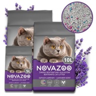 ŻWIREK BENTONITOWY PREMIUM 25L LAWENDOWY ZBRYLAJĄCY BEZPYŁOWY NATURALNY