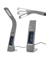 LIVARNO home Lampa stołowa LED, elastyczne ramię, 3,4 W, szara.(50)