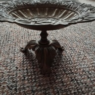 Patera mosiężna na nóżce dekoracyjna Niemcy