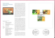 Niemcy 2017, karnet FDC 3zn, bajki, Teatr Lalek w Augsburgu, nomin. 4,25€