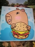 Obraz malowany przez syna