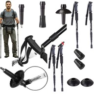 Kijki NORDIC WALKING TREKKINGOWE do chodzenia Kije REGULOWANE Zestaw 2 szt.
