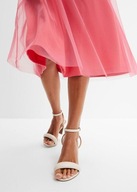 SUKIENKA MIDI KOKTAJLOWA Z KORONKĄ RÓŻOWA 3C8G17 Bonprix 52