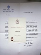 List noworoczny z Watykanu z Sekretariatu Stanu Papieża Franciszka - z 2016