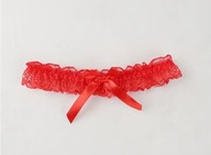 Czerwona, delikatna podwiązka – idealna na wyjątkowe okazje!