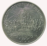 Watykan - 100 lirów 1962