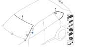 Listwa szyby BMW X5 51317387917 51317387918 L i P