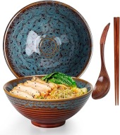 2x MISKA DO RAMENU 1200ML JAPOŃSKI ZESTAW DO RAMEN ŁYŻKA PAŁECZKI