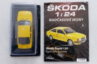 SKODA RAPID 130 Škoda nadčasové ikony nr 3 DeAgostini 1:24 Kultowe PRL