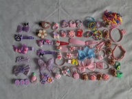 Zestaw Do Włosów Stitch Gumki Hello Kitty Spinki Kapibara 65 + 50szt B39