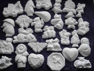 MIX 30 szt odlewów do malowania - różne ciekawe wzory