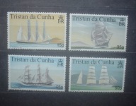 seria Mi 646 - 649 ** TRISTAN DA CUNHA ŻAGLOWCE