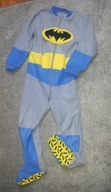 PAJACYK do spania ciepły POLAREK ze stópkami z ABS 3-4 lata piżama BATMAN