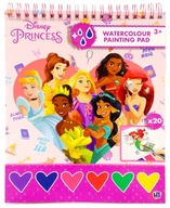 DISNEY KSIĘŻNICZKI Kolorowanka Wodna Malowanie Wodą 20 Arkuszy + Pędzelek