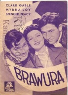 BRAWURA -wyk. CLARK GABLE -film -program kinowy -lata 30-te