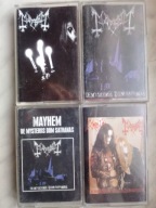 MAYHEM - DE MYSTERIIS DOM SATHANAS , 4 KASETY Z FOTY - UNIKATY