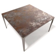 REA 100x100x45 stolik włoski spiek/ dębowy stół