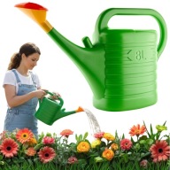 KONEWKA OGRODOWA Z SITKIEM 8L DO PODLEWANIA KWIATÓW ROŚLIN PLASTIKOWA