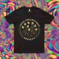 T-shirt koszulka FREE PSILOCYBIN grzybki halucynki